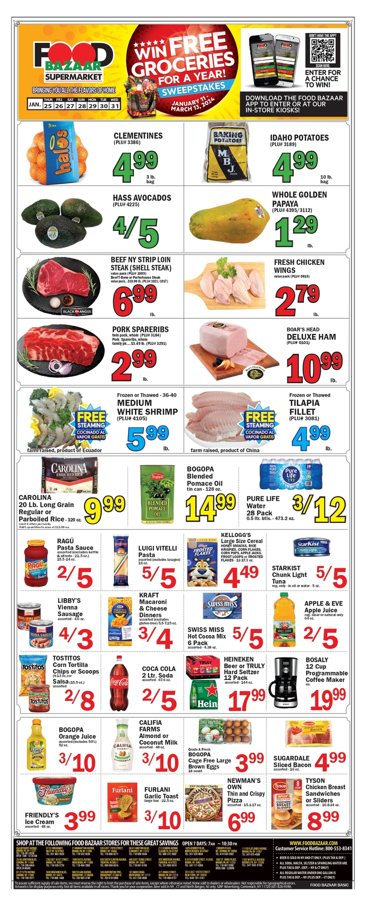 Print Weekly Specials | Food Bazaar Supermarket | New Jersey - West New ...