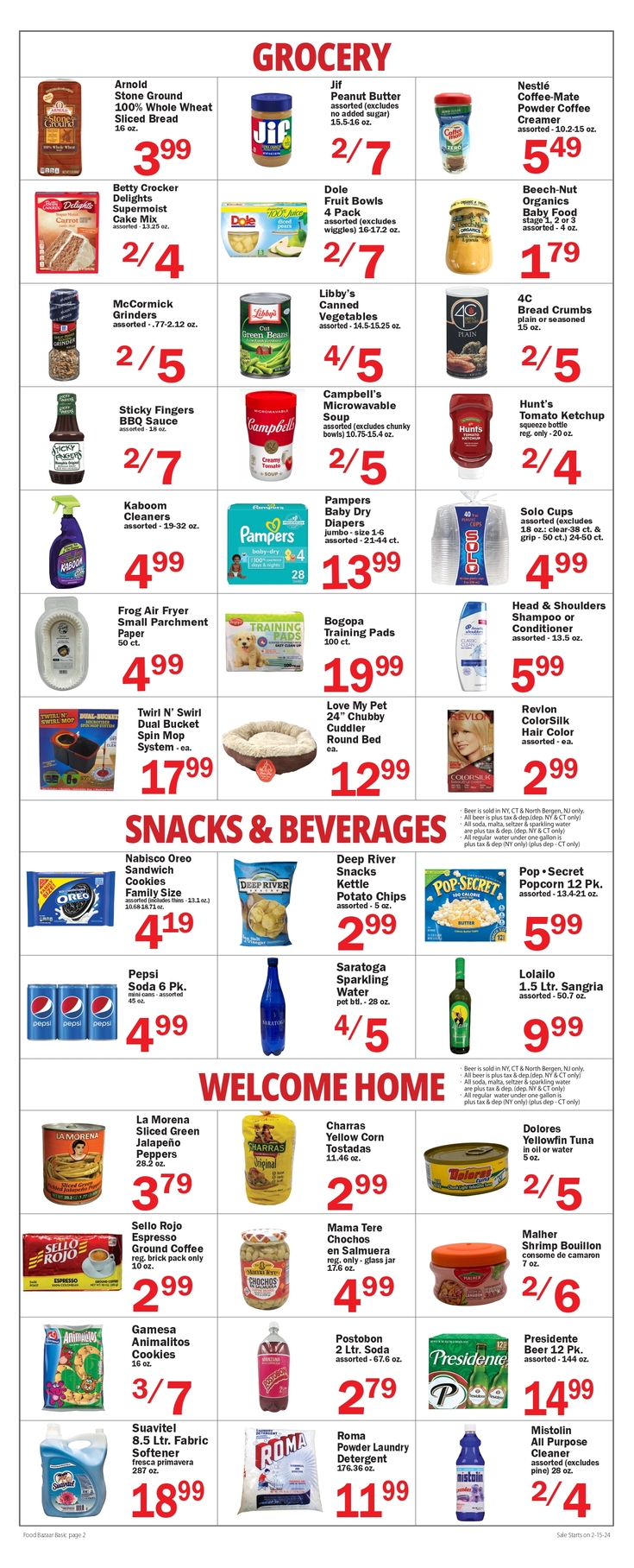 Print Weekly Specials | Food Bazaar Supermarket | New Jersey - West New ...