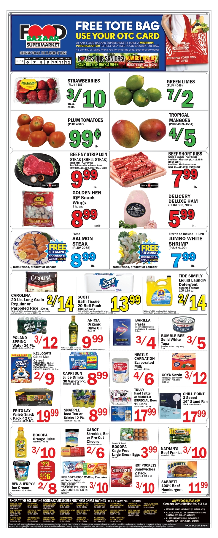 Print Weekly Specials | Food Bazaar Supermarket | Connecticut - Bridgeport  - 500 Sylvan Avenue | Weekly Ad 662024 - 6122024